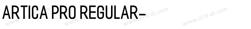 Artica Pro Regular字体转换